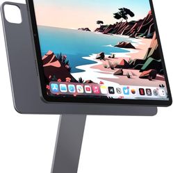 LULULOOK Adjustable Foldable Magnetic iPad Pro Stand, Gray, 12.9"