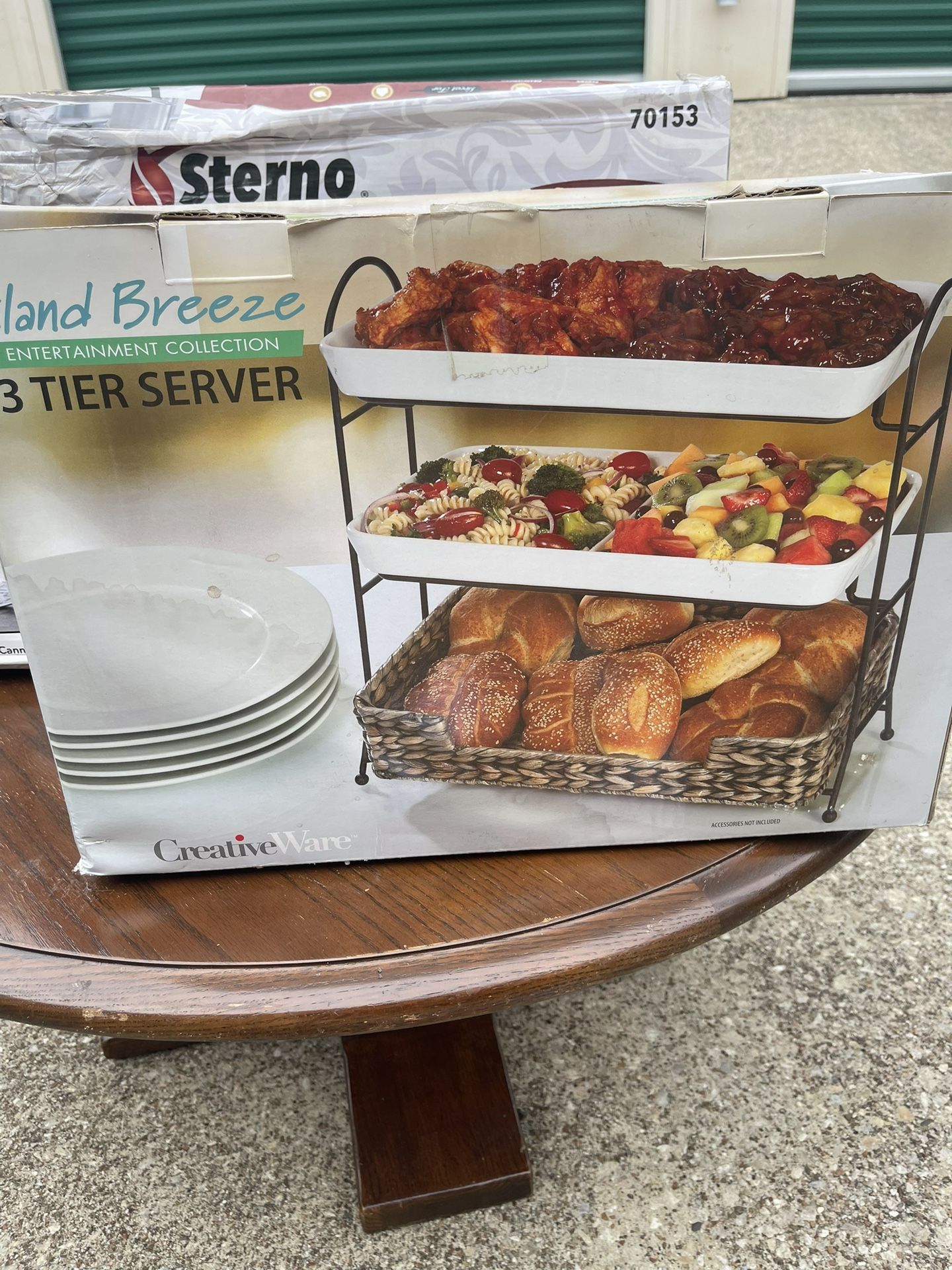 Island Breeze 3 Tier Server Home & Garden