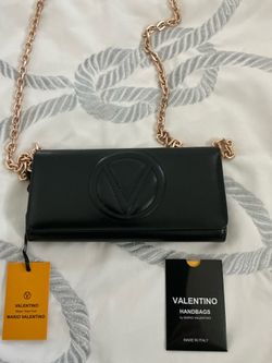 New, AUTHENTIC  Valentino  Leather Bag, EXCELLENT QUALITY , REMOVABLE STRAP, INSIDE POCKETS, BUY $185.00