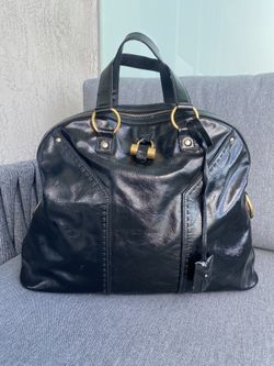YSL Muse Black Leather Bag