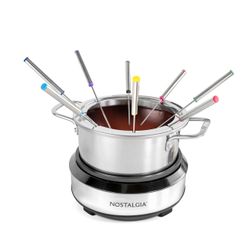 Nostalgia Stainless Steel Electric Fondue Pot - 8 Cup