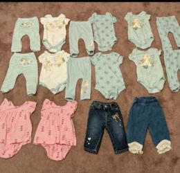 Baby girl clothes bundle - 62 pieces