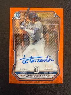 2026 Bowman Chrome Angel De Los Santos /25 Auto Rookie