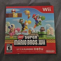 Nintendo Wii New Super Mario Bros.  Soft Case Sleeved Case No Manual