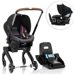 Evenflo Shyft DualRide Infant Car Seat and Stroller Combo - Sylva Pink