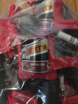V-8 Ignition Coils and Spark Plugs