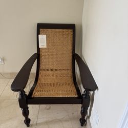 Brown and beige chair