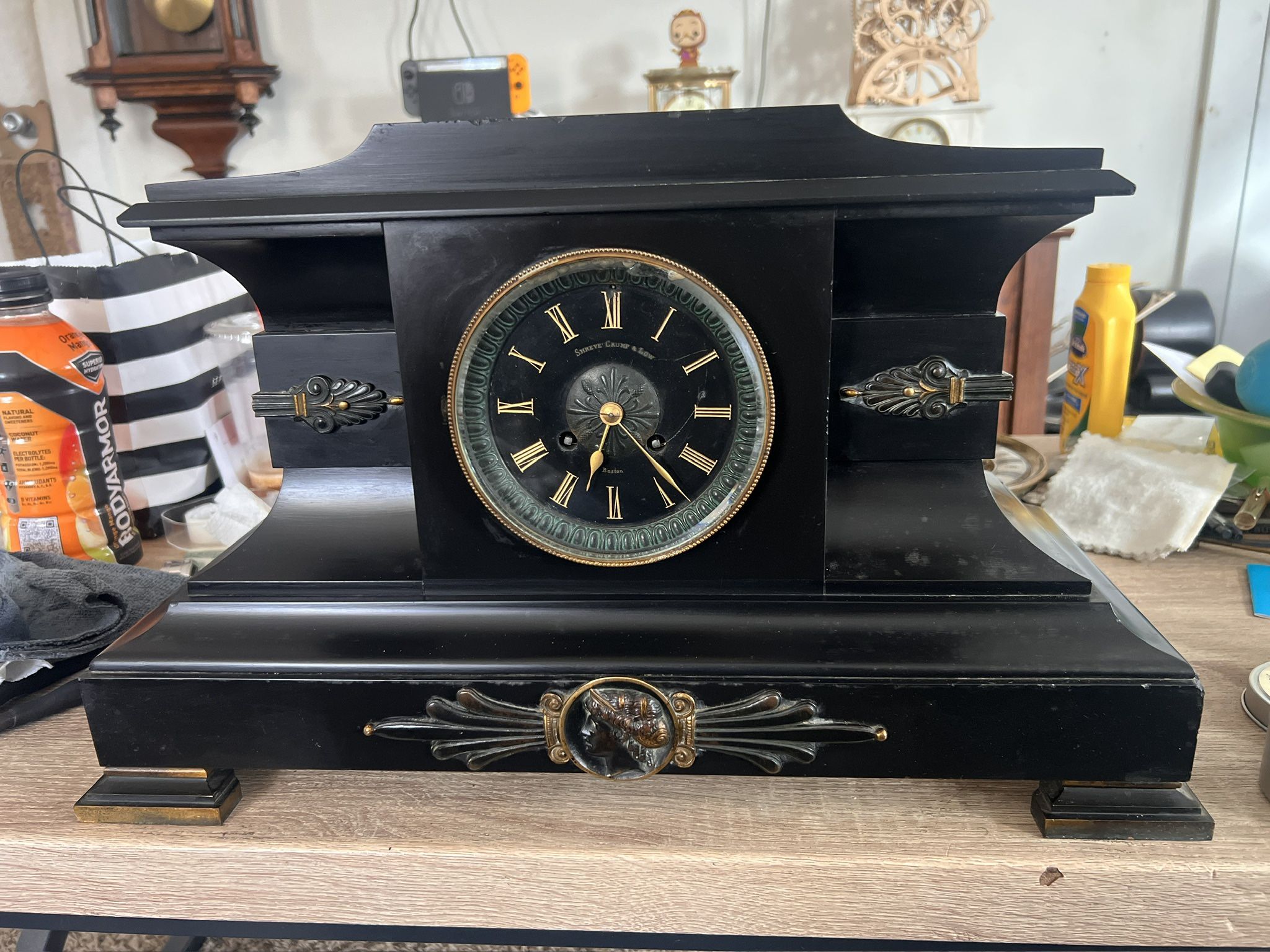 Shreve, Crump & Low Slate clock