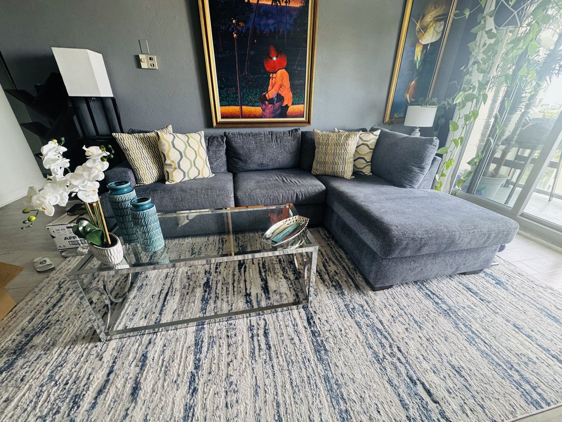 Sofa and Side Chair