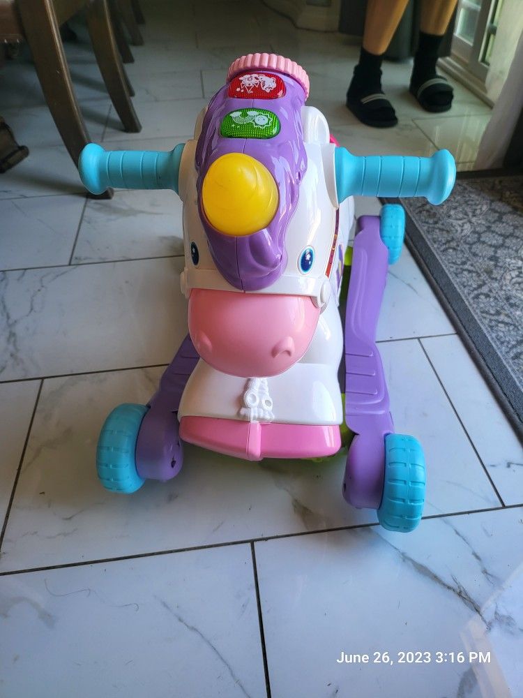 VTech Prance and Rock Learning Unicorn, Rocker to Rider Toy