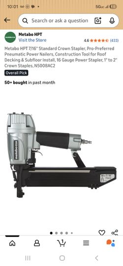 Metabo hpt 7/16" standar crown stapler