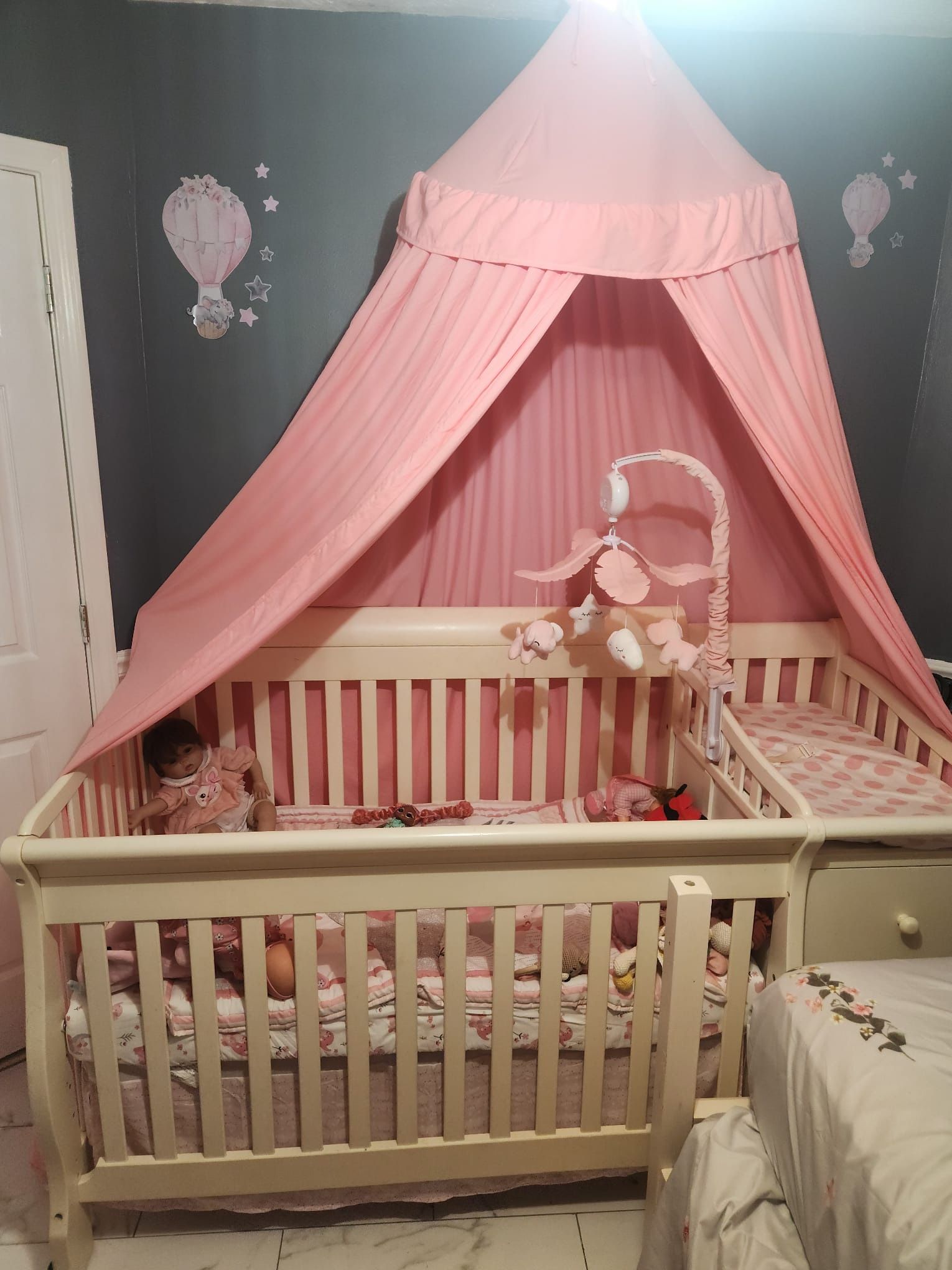 Crib and Mattress (toys not Included)
