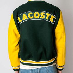 Men's Lacoste LIVE Two-Tone Wool Blend Bomber Jacket