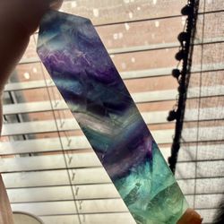 Rainbow Fluorite Crystal Tower