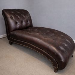 Faux Leather Button Tufted lounge chair