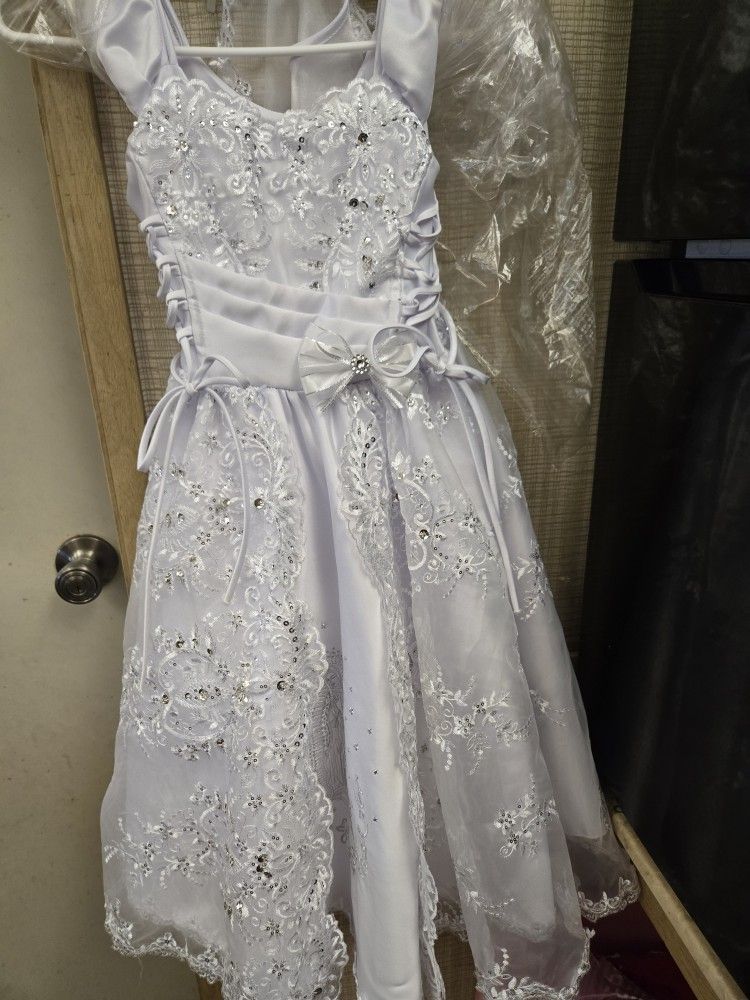 Girl Baptism Dress Size 6 Toddler