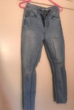 High waisted jeans