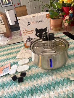 KITTYSPOUT stainless steel motion sensor pet fountain