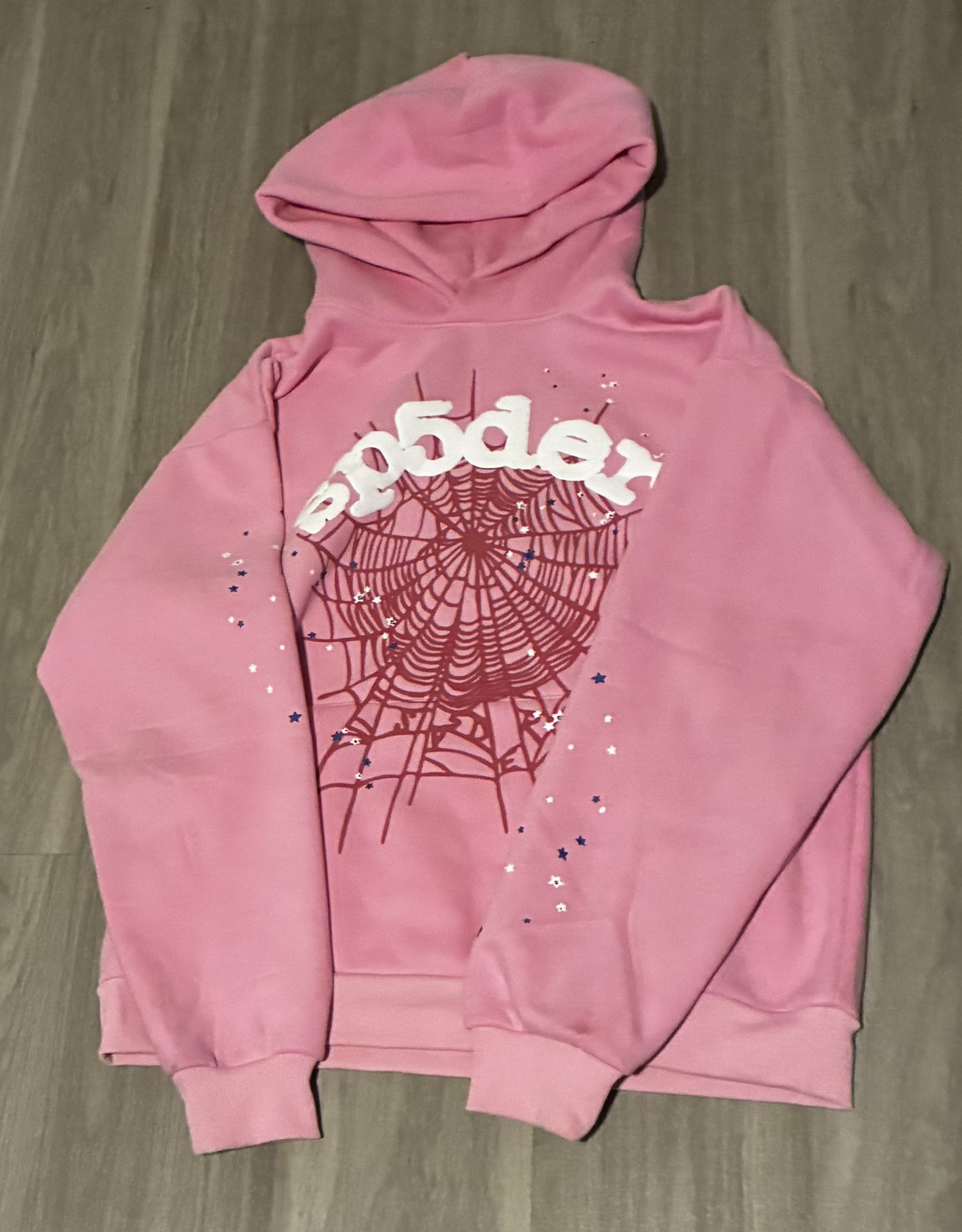 Pink Spider Hoodie Size Large