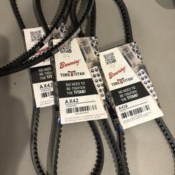 Cogged V Belts For Industrial Aplications $5 For Each Small And $10 For Each Large And