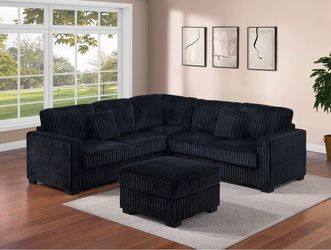 Sectional sofa with ottoman