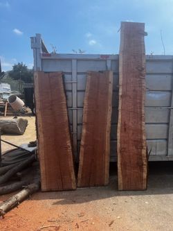 Live Edge Redwood Sequoia and Cedar available at $15/board foot Table Tops, Benches, Shelves Custom milling