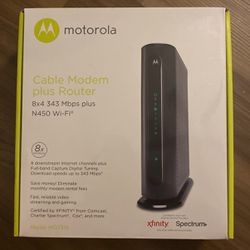 Motorola Cable Modem Plus Router $20