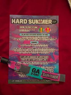 Hard Summer 2 Day GA Tier 5 ticket