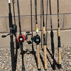 Fishing rods and reels