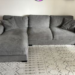 Dark Grey Couch With Chaise