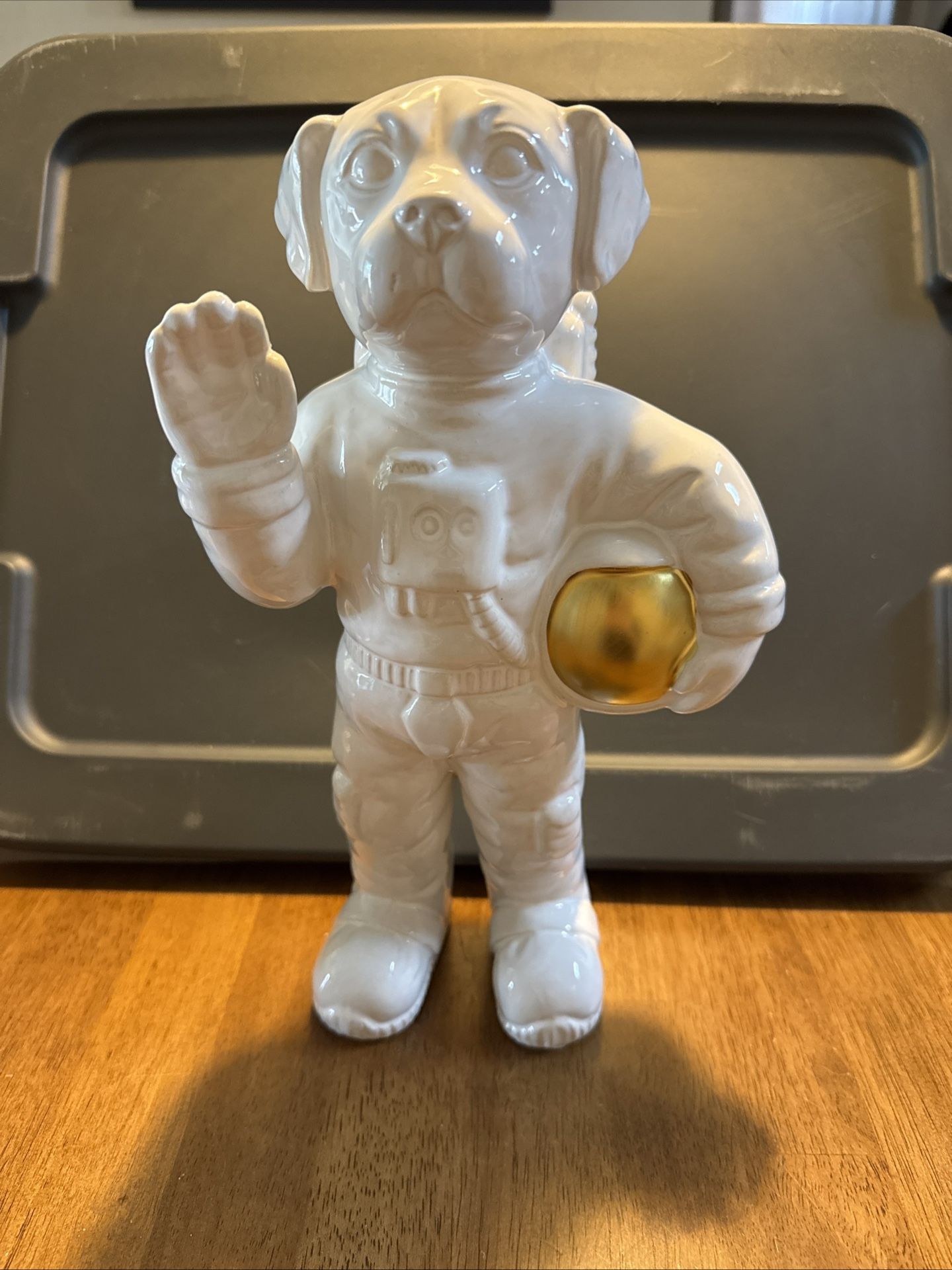 dog astronaut Statue