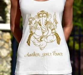 Bamboo Women’s Racer Tank White