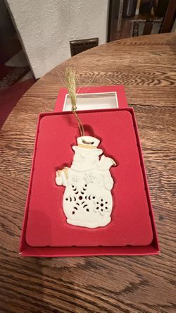 Lenox - SNOWTIME Snowman - Christmas Ornament