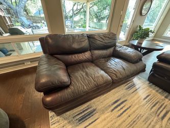 Leather Loveseat
