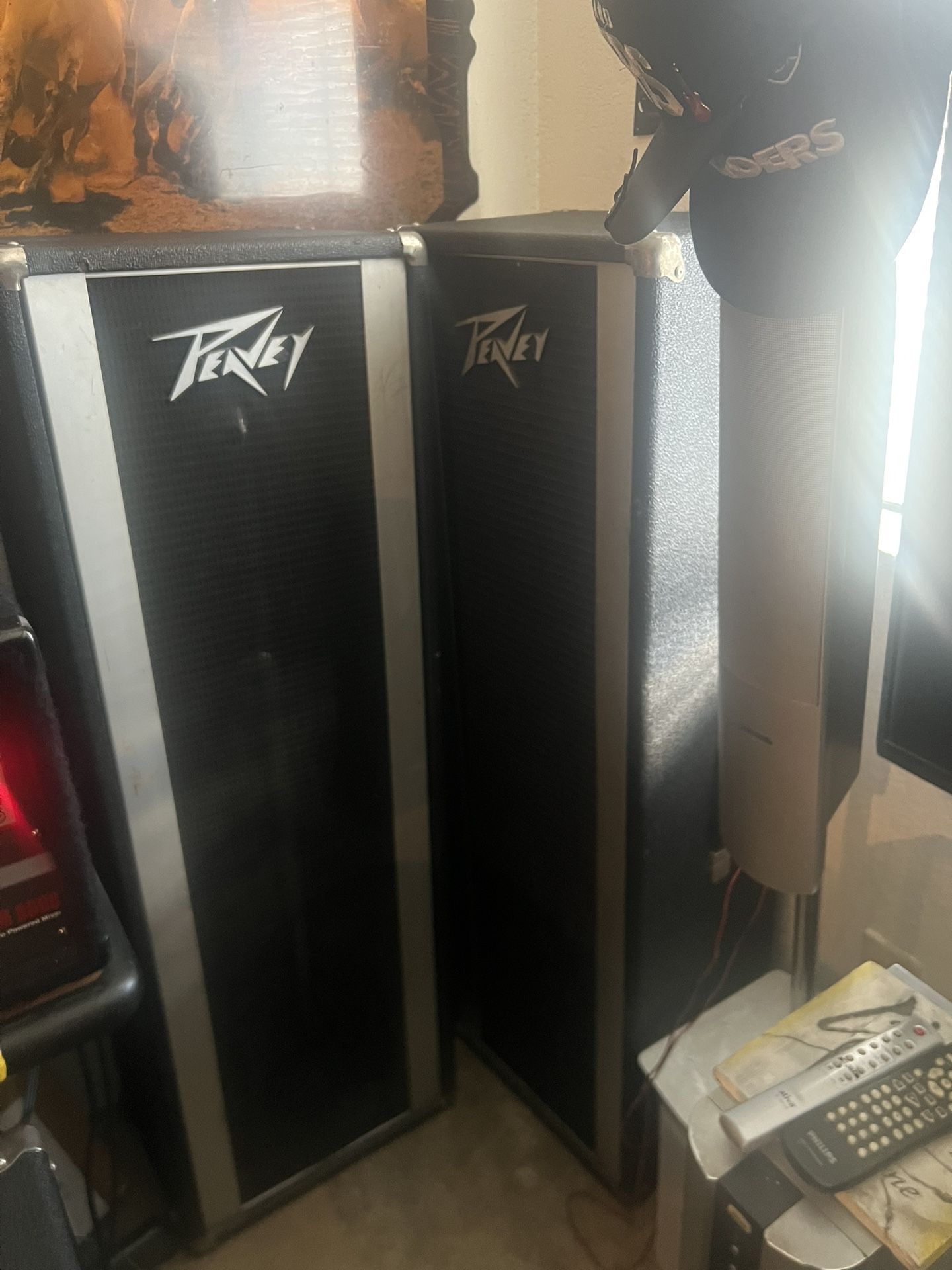Peavey Column Speakers ! 4 - 10” Speakers In Each One.! Excellant Condition ! $250 For Both.!