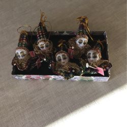 Porcelain hand painted ornaments