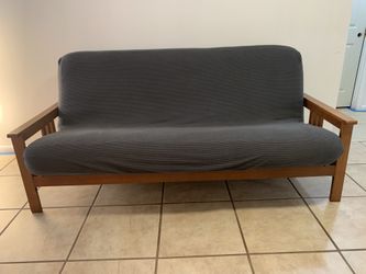 Solid Wood Full Size Futon Couch