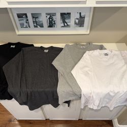 Lot Of 4 Pro Club Long Sleeve Heavy Weight Tshirts Size Large