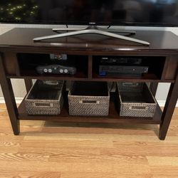Solid Wood TV Stand (Ashley Furniture)