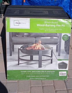 Mainstay 28" wood burner pit (new in box)