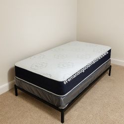 NEW Twin-Size MATTRESS and BOX SPRING. Bed frame not included👍