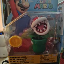Super Mario Piranha Plant With Coin