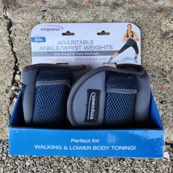 Empower adjustable ankle weights 8 lbs NEW
