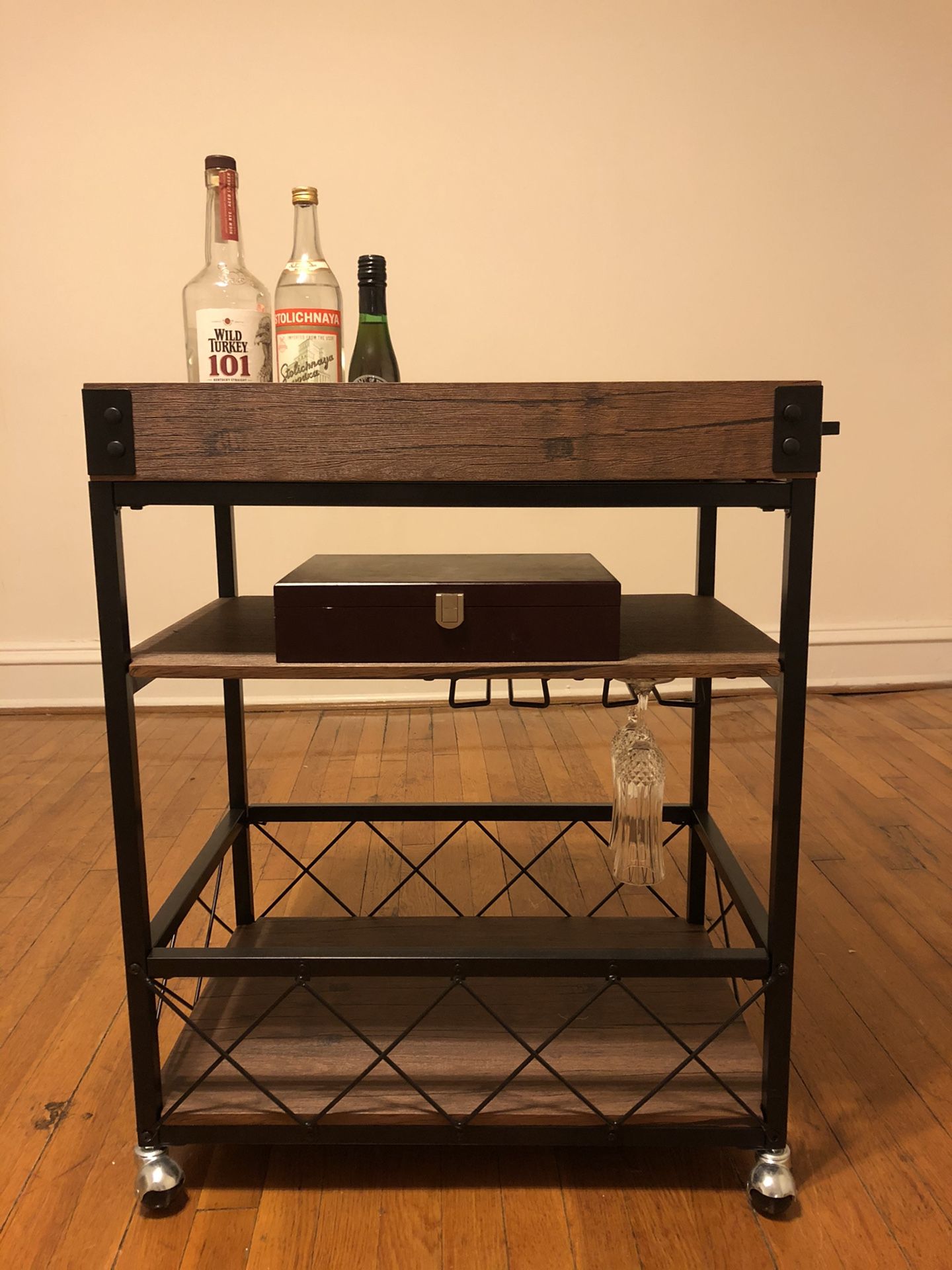 Rolling Bar Cart