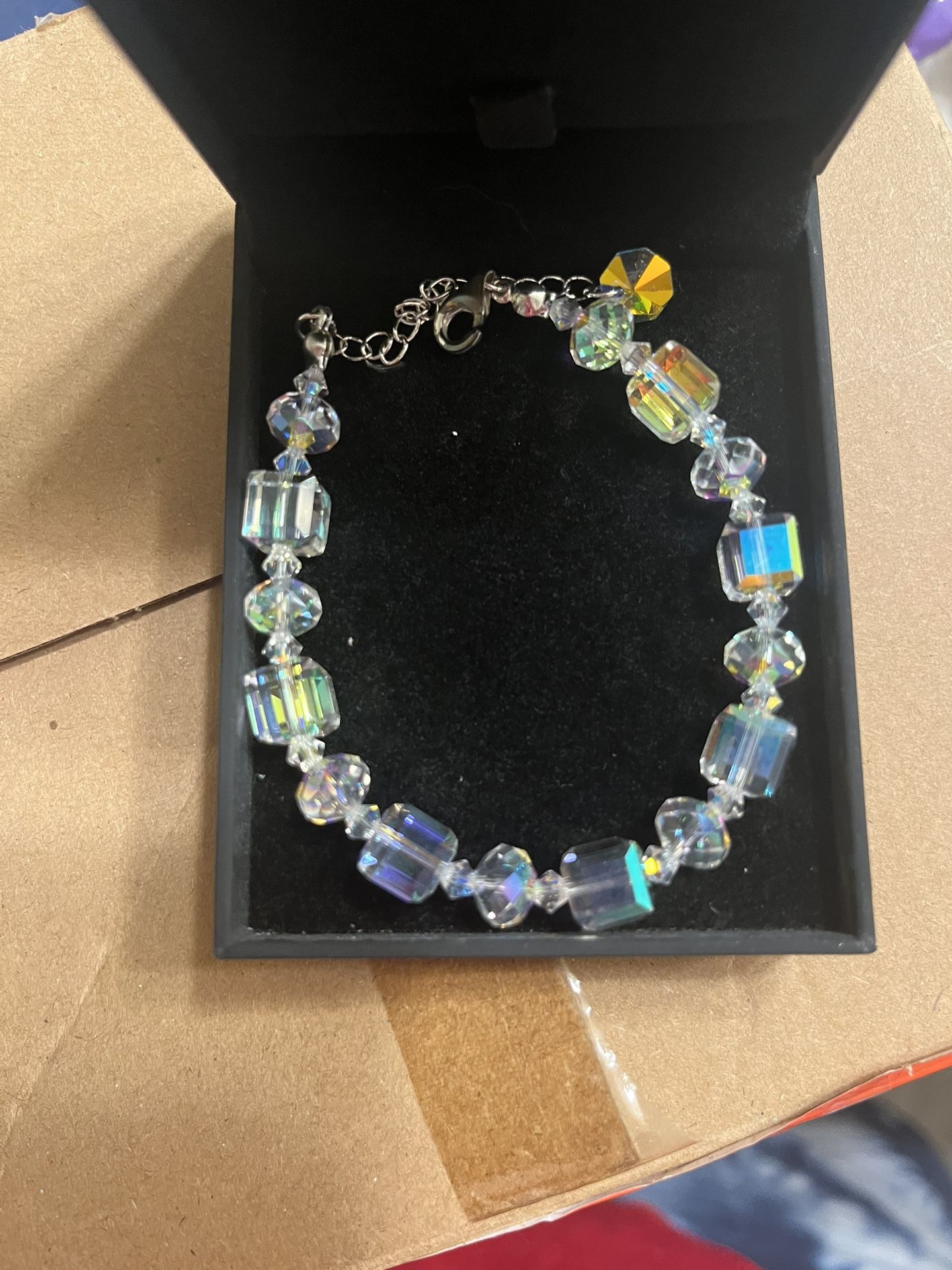 Lady Colour Sterling Silver & Crystal Bracelet