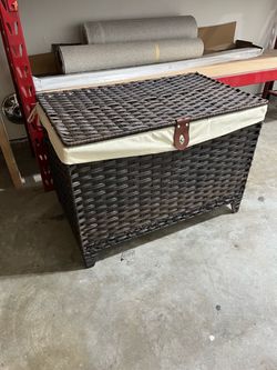 Wicker Storage Basket, Storage Trunk, Closet, Garage Storage solutions