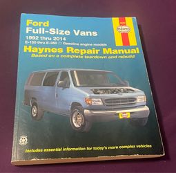 Haynes Repair Manual – Ford Full-Size Vans 1(contact info removed) (E-150 to E-350)