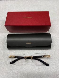 Cartier White Buffalo Horn Buffs Eye Glasses CT0453O