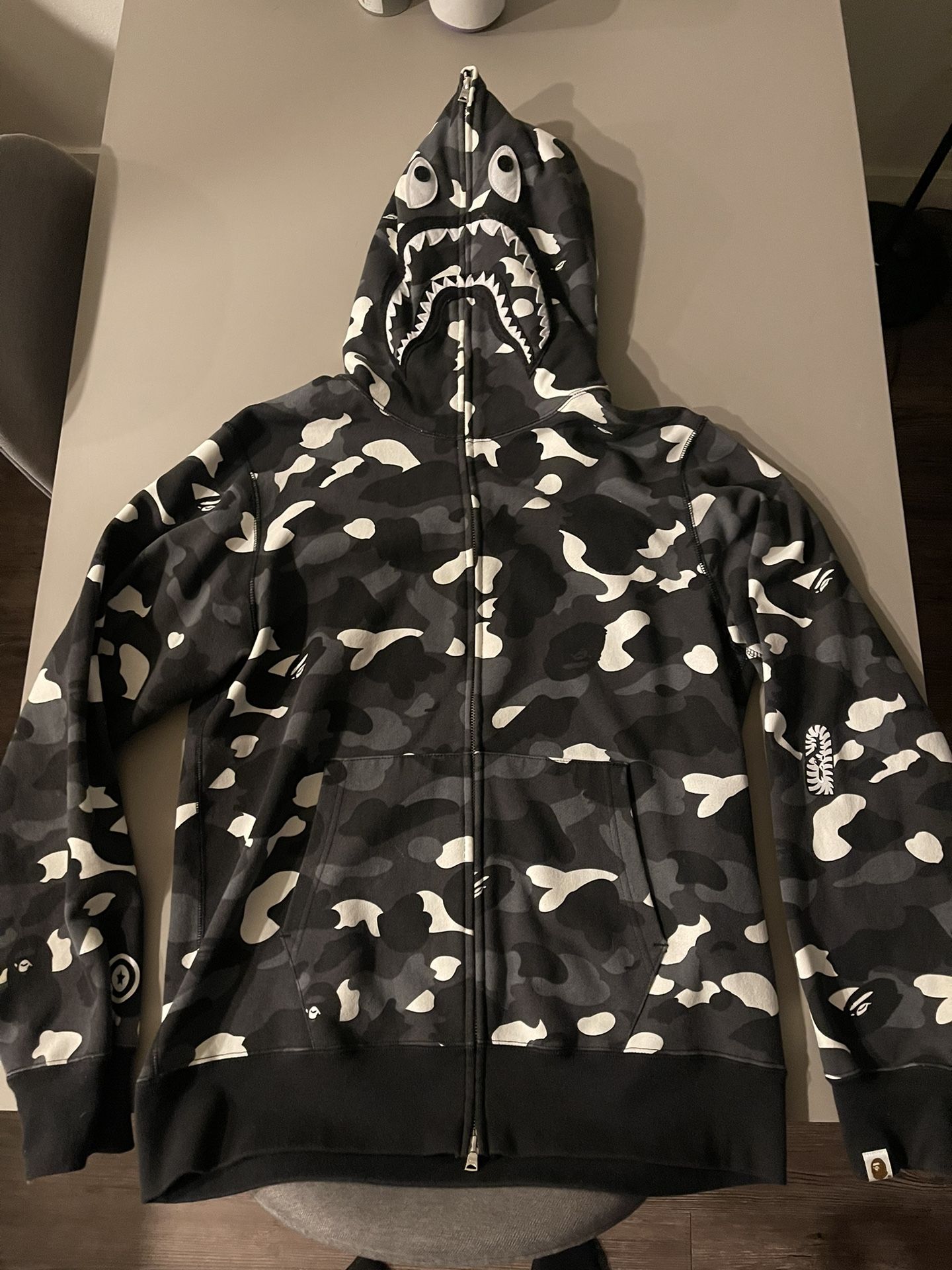 BAPE City Camo Shark PONR Full Zip Up - XL