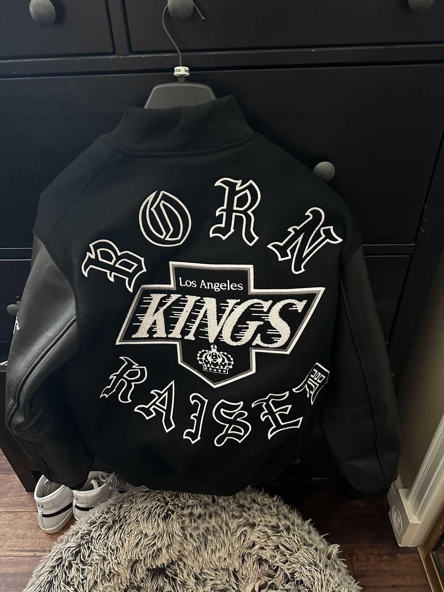 Born X Raised + kings Rocker Letterman Jacket